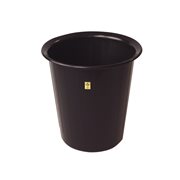 Papperskorg Conduktivt mtrl.;Svart 14 lit. med ESD-tryck