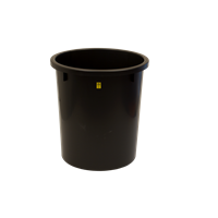 Waste paper basket conductive;Black 35-litres