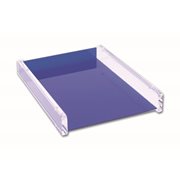 KEBAdesk letter tray w.magnets;Blue/Transp