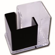 KEBAdesk pen holder double G;Black/Transp