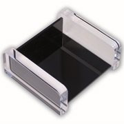 KEBAdesk memo holder;Black/Transp