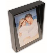 KEBAdesk flip frame 2 photos;Black/Transp