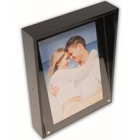 KEBAdesk flip frame 2 photos;Black/Transp