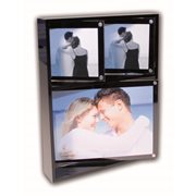 KEBAdesk spin frame 3 photos;Black/Transp