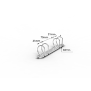 Ringmekanism 21-70-21 för D-ring, pres.pärm 40 mm