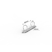 Ringmekanism 1x80 för D-ring, pres. pärm 40 mm