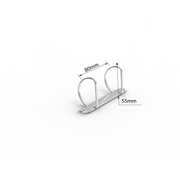 Ringmekanism 1x80 D-ring för ;pres.pärm 55 mm