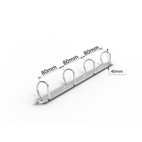 Ringmekanism 3x80 D-ring för ;pres.pärm 40 mm