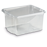 KEBAsort förvaringsbox ;15 liter transparent