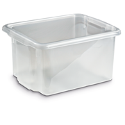 KEBAsort förvaringsbox ;23 liter transparent