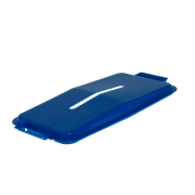 KEBAsort blått lock för 60-liters;tunna med hål för papper 230 mm