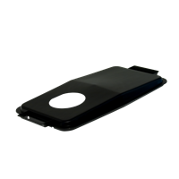 KEBAsort svart lock för 60-liters;tunna med hål för PET-flaskor