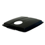 KEBAsort svart lock för 90-liters;tunna med hål för PET-flaskor