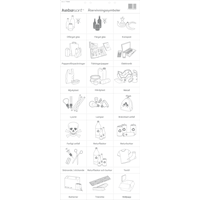 KEBAsort återvinningsetiketter;i set