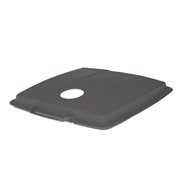 KEBAsort antracit lock för 90-liters;tunna med hål för returburkar