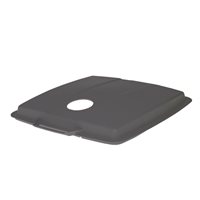 KEBAsort antracit lock för 90-liters;tunna med hål för returburkar